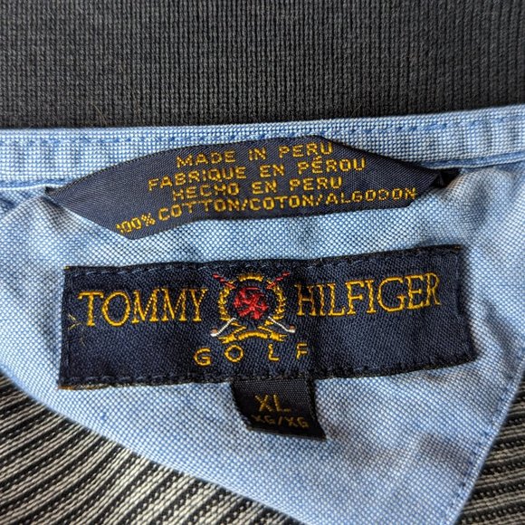 Tommy Hilfiger Short Sleeve Striped Golf Polo Size XL - Picture 8 of 10